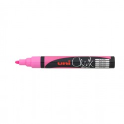 Marcatore a gesso liquido Uni Chalk Marker - punta tonda da 1,80-2,50mm - rosa fluo - Uni Mitsubishi