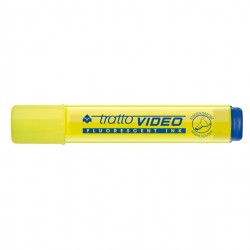 Evidenziatore Tratto Video - punta a scalpello - tratto da 1,0mm-5,0mm - giallo - Tratto