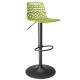 Sgabello Spider Gas - Nero opaco/verde anice - Grandsoleil