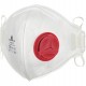 Mascherina filtrante FFP3 - con valvola - pieghevole verticalmente - monouso - Deltaplus - conf. 10 pezzi (imbustate singolarmen