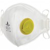 Mascherina filtrante FFP2 - con valvola - pieghevole verticalmente - monouso - Deltaplus - conf. 10 pezzi (imbustati singolarmen