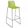 Sgabello Spider Fix - Nero opaco/verde anice - Grandsoleil
