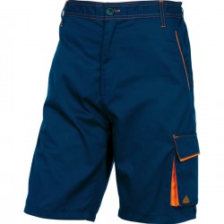 Bermuda da lavoro Panostyle M6BER - sargia/poliestere/cotone - taglia L - blu/arancio - Deltaplus