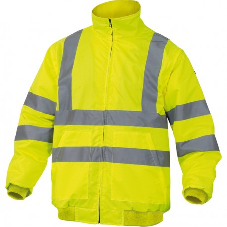 Giubbotto alta visibilità Reno HV - poliestere/poliuretano - taglia L - giallo fluo - Deltaplus
