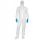 Tuta di protezione da rischio chimico DT115 - monouso - taglia L - bianco - Deltaplus