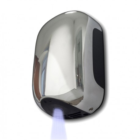 Asciugamani automatico a sensori Mini Zefiro - 23,8x15,6x9,9 cm - 900 W - ABS - cromato - Medial