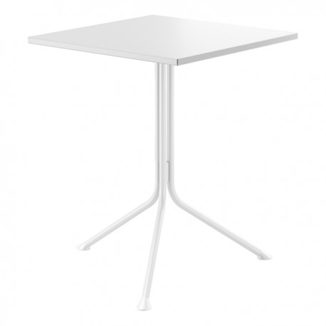 Tavolo basso ribaltabile quadrato Lemon - 75 x 69 x 69 cm - avorio - Unisit