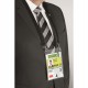 Portanome A6 per eventi - cordoncino nero - Durable - conf. 10 pezzi