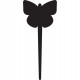 Silhouette Tags - forma farfalla - nero - Securit - set 5 pezzi