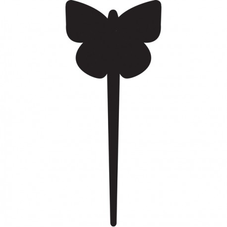 Silhouette Tags - forma farfalla - nero - Securit - set 5 pezzi