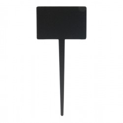 Silhouette Tags - forma rettangolo - 8 x18 cm - nero - Securit - set 5 pezzi