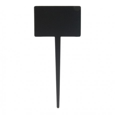 Silhouette Tags - forma rettangolo - 8 x18 cm - nero - Securit - set 5 pezzi