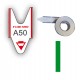 Rotolo da 2000 ticket per elimina code - verde - Printex - conf. 5 rotoli