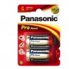 Pila mezzatorcia - C - LR14 - ProPower - alcalina - Panasonic - blister 2 pezzi