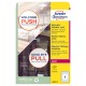 Etichette adesive per finestre - in carta - con pellicola - laser - rimovibili - diametro 200 mm - 1et/fg - 10 fogli - bianco - 