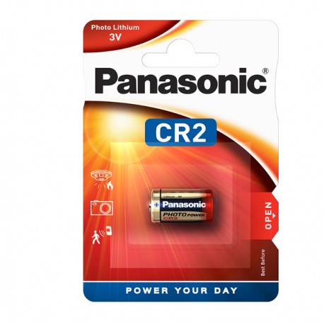 Micropila CR2 Photo - 3V - litio - Panasonic - blister 1 pezzo