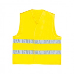 Gilet alta visibilità GILP2 - poliestere - taglia L - giallo fluo - Deltaplus