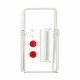 Porta bobina industriale - da terra - 40 x 44 x 80 cm - metallo verniciato - bianco - PerfettoFactory