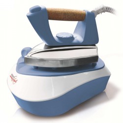 Ferro da stiro Pratica - a caldaia - 23x15x32 cm - 2000 W - 220/240 V - bianco/azzurro - Melchioni family