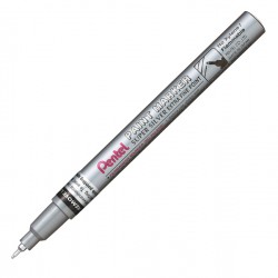 Marcatore Paint Marker Linea Amiko - punta extra fine 0,60mm - argento - Pentel