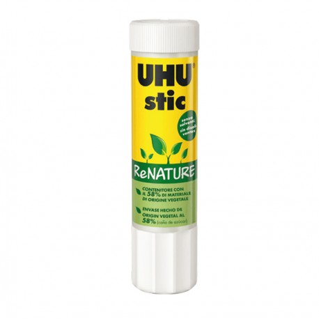 Colla UHU Stic ReNATURE - 40 gr - bianco - UHU