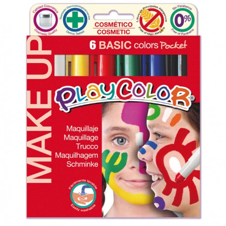 Tempera solida Make Up - cosmetica - Instant - astuccio 6 colori brillanti