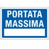 Cartello segnalatore - 30x20 cm - PORTATA MASSIMA - alluminio - Cartelli Segnalatori