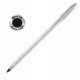 Penna a sfera Cristal Shine con capppuccio - punta media 1,0 mm - nero - fusto silver - Bic - conf. 20 pezzi