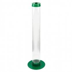 Contenitore da terra per batterie esauste - 27x100 cm - 10 L - trasparente - Medial