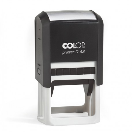 Timbro Printer Q 43 - 43 x 43 mm - 8 righe - quadrato - autoinchiostrante - nero - Colop