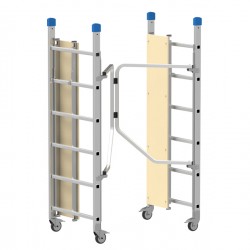 Trabattello Dinamico - 168 x 75 x 180 cm - alluminio - Marchetti