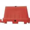 Barriera stradale - tipo New Jersey - 100 x 40 x 70 cm - PE - rosso