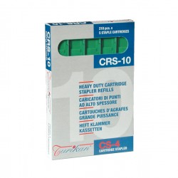 Caricatori CRS6 - 210 punti 10 mm - capacità massima 55 fogli - verde - Iternet - conf. 5 pezzi