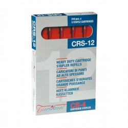 Caricatori CRS6 - 210 punti 12 mm - capacità massima 80 fogli - rosso - Iternet - conf. 5 pezzi