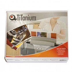 Cartelline termiche Grain - 1,5 mm - blu - Titanium - scatola 25 pezzi