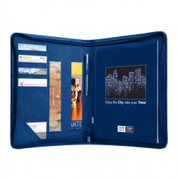 Portablocco Spinner - blu - A4 - City Time