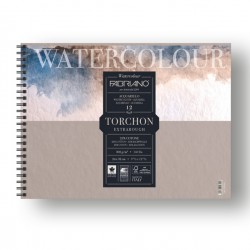 Blocco Watercolour Torchon - 24 x 32 cm - 12 fogli - 300gr - spiralato - Fabriano