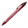 Penna a sfera a scatto Gelocity Quick Dry - punta 0,7mm - rosso - Bic - conf. 12 pezzi