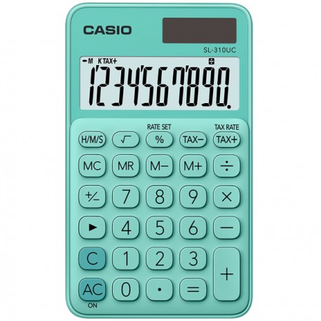 Calcolatrice tascabile SL-310UC - 10 cifre - verde - Casio