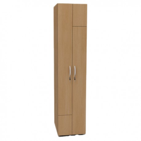 Armadio guardaroba - 2 ante - 40 x 52 x 185 cm - noce chiaro