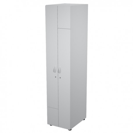 Armadio guardaroba - 2 ante - 40 x 52 x 185 cm - grigio