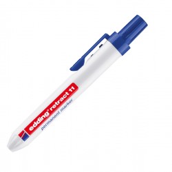 Marcatore permanente a scatto 11 - punta tonda - da 1,5 a 3 mm - blu - Edding