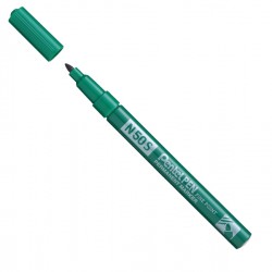 Marcatore permanente N50S - punta tonda - verde - Pentel