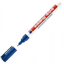 Marcatore permanente 404 - punta tonda extra fine - 0,75 mm - blu - Edding