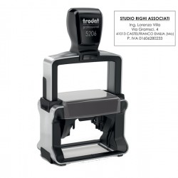 Timbro Professional 5206 - personalizzabile - 56 x 33 mm - 8 righe - autoinchiostrante - Trodat
