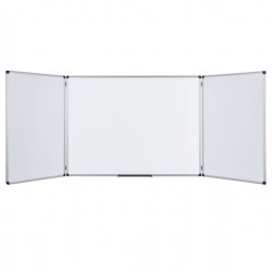 Lavagna magnetica Maya Trio - 90 x 240 cm (aperta) - bianco - Bi-Office
