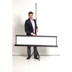 Schermo di proiezione su treppiede - 150 x 150 cm - bianco - Bi-Office