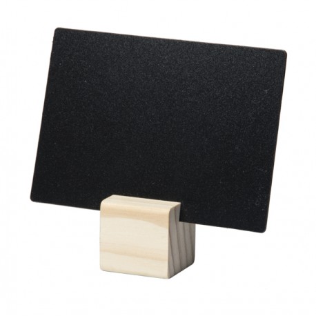Supporti wood per targhette - 6 targhette incluse - Securit - set 12 pezzi