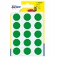 Etichette adesive tonde PSA - in carta - permanenti - diametro 19 mm - 15 et/fg - 6 fogli - verde - Avery