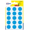 Etichette adesive tonde PSA - in carta - permanenti - diametro 19 mm - 15 et/fg - 6 fogli - blu - Avery